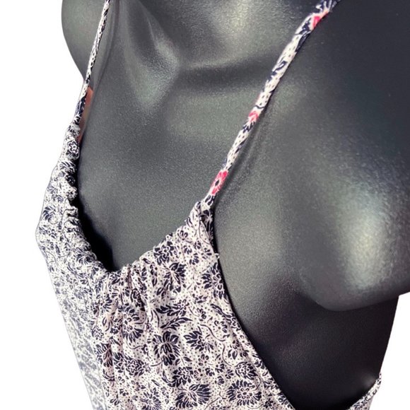 🌸4/$20🌸 Floral Print Shirred Halter Cami - Picture 5 of 13